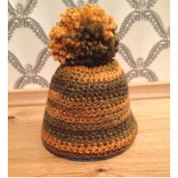 Crochet pompom hat no. 53-55