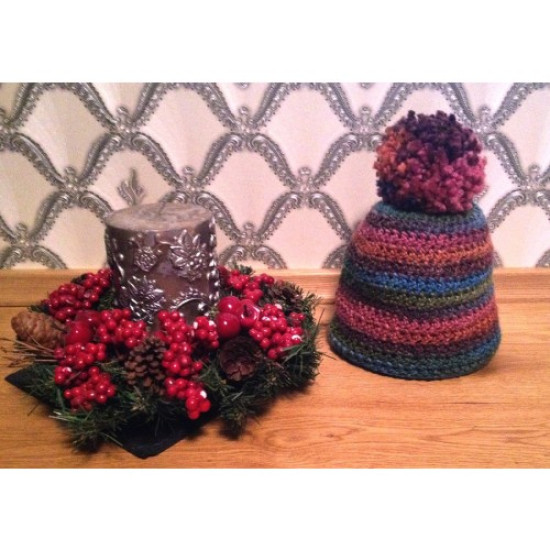 Crochet pompom hat no. 53-55