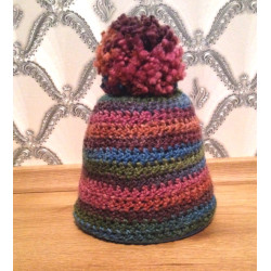 Crochet pompom hat no. 53-55