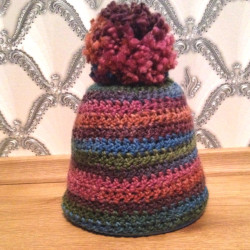 Crochet pompom hat no. 53-55