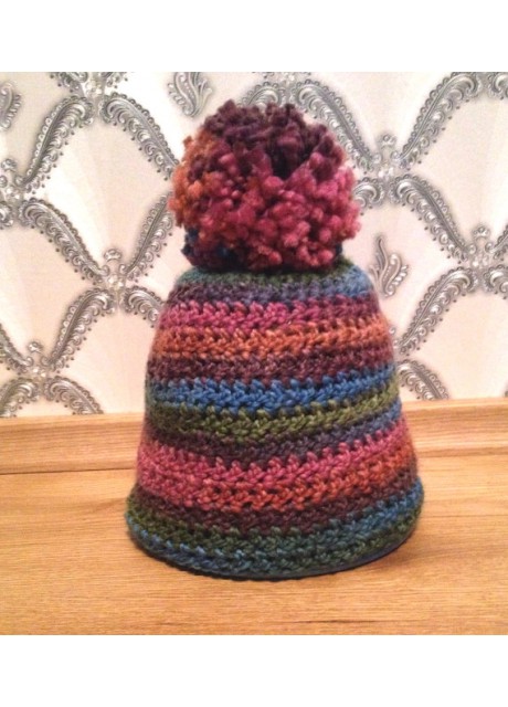 Crochet pompom hat no. 53-55