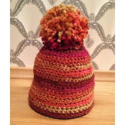 Crochet pompom hat no. 53-55