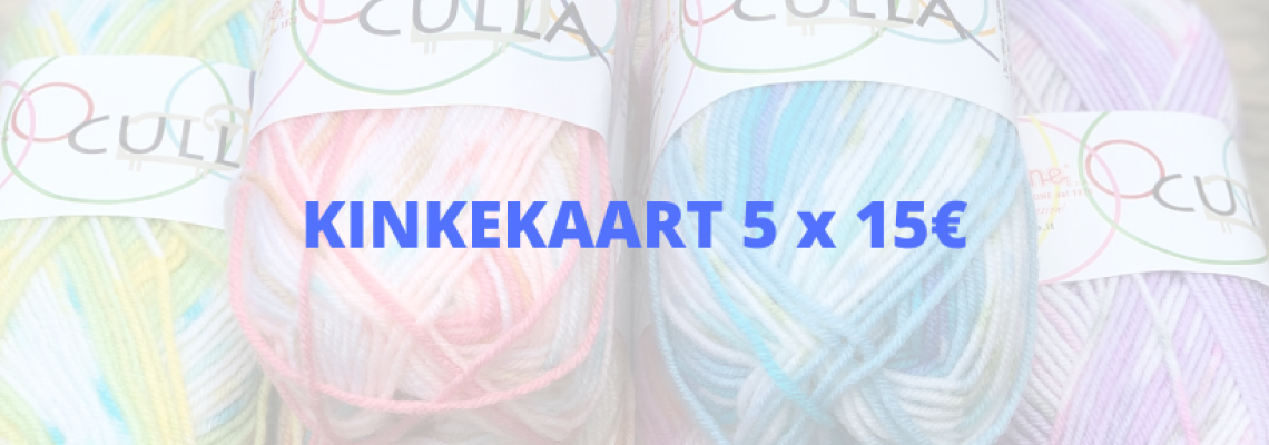 KINKEKAART 5X15€