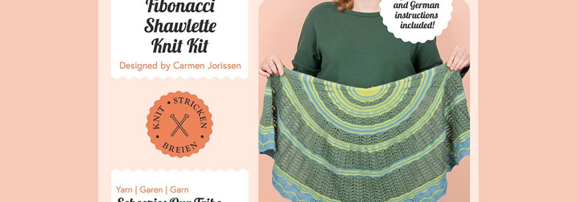 Fibonacci Shawlette Knit 