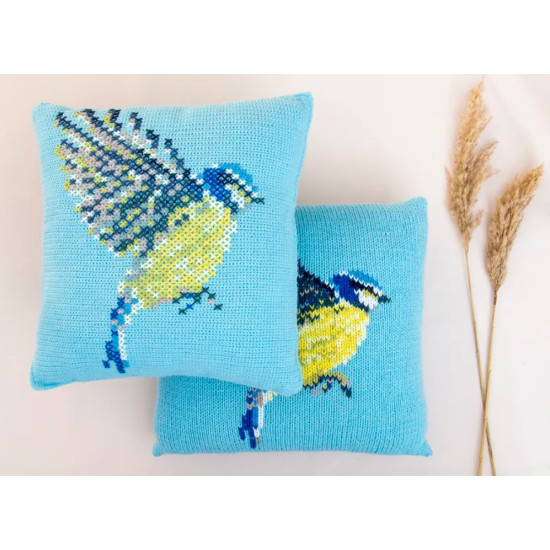 CKAL Dawn Blue Tit Cushion UUS