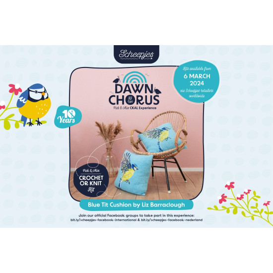 CKAL Dawn Blue Tit Cushion UUS