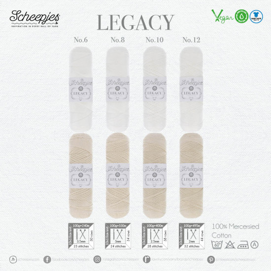 Legacy mercerised (8 colors) 