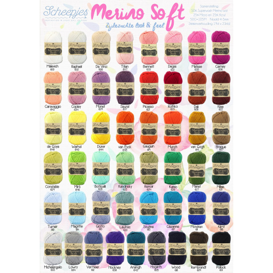 Merino Soft (55 värvi)